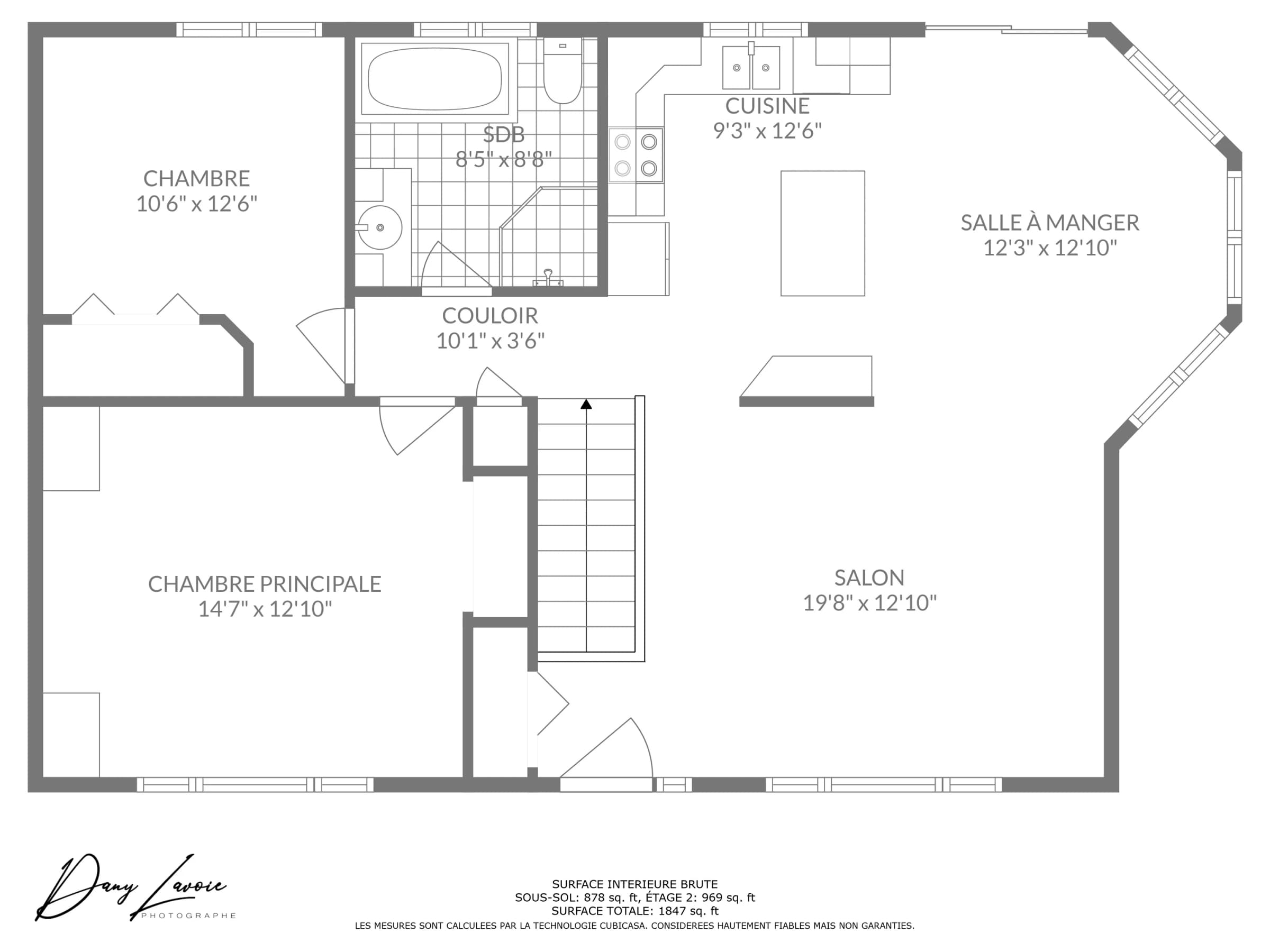 Plan 2D — 125, avenue des Hirondelles, Les Cèdres